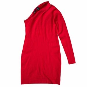 Moda International One Shoulder Red Dress